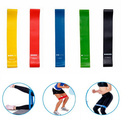 Exercise Resistance Bands – Single Colors & Five-Color Sets