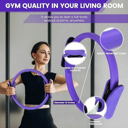 Pilates Ring, Ball & Resistance Band Kit – Pink or Purple