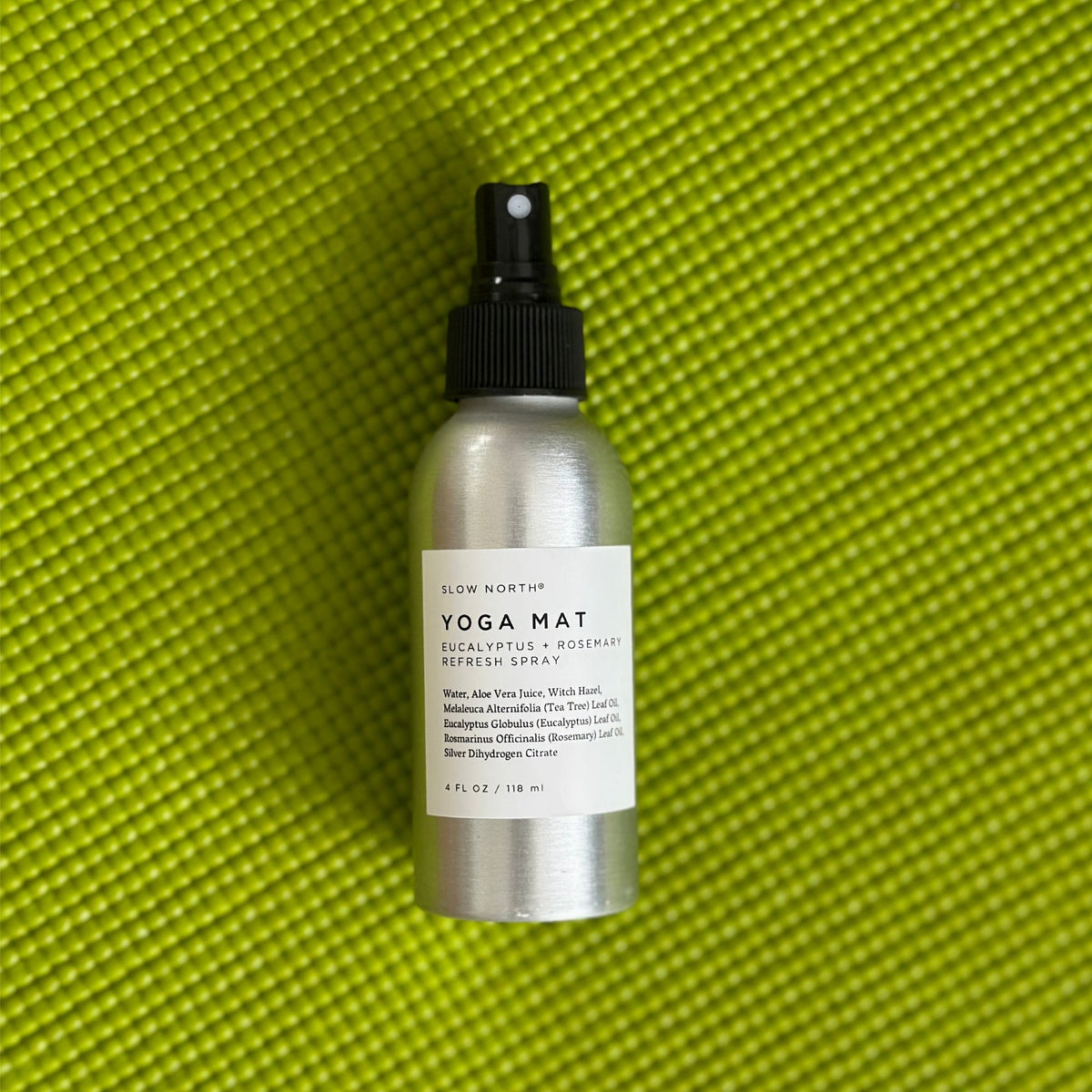 Slow North Yoga Mat Refresh Spray – Eucalyptus + Rosemary, 4 fl oz